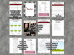 Gothic Wedding Planner Template Bundle Pack