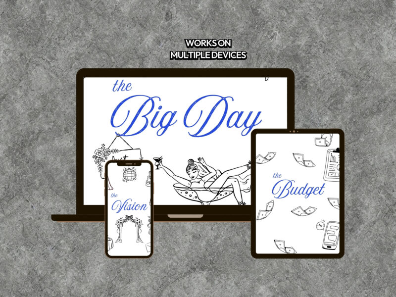 Whimsical Wedding Planner Template Bundle, Compatible With All Devices